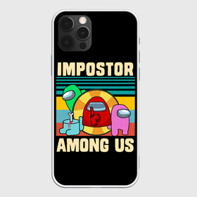 Чехол для iPhone 12 Pro Max с принтом Among Us IMPOSTOR в Кировске, Силикон |  | art | game | impostor | meme | parody | retro | shh | sus | there is 1 | there is impostor among us | vintage | арт | винтаж | игра | иллюстрация | кнопка | мем | мемы | пародия | подозрительный | предатель среди нас | разноцветные космонавты |