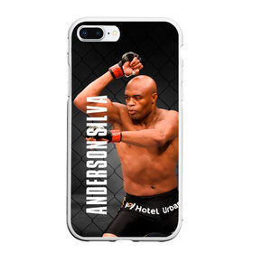 Чехол для iPhone 7Plus/8 Plus матовый с принтом Anderson Silva в Кировске, Силикон | Область печати: задняя сторона чехла, без боковых панелей | Тематика изображения на принте: ahmat | anderson | mma | silva | ufc | андерсон | ахмат | бои без правил | микс файт | мма | силва | сильва