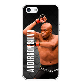 Чехол для iPhone 5/5S матовый с принтом Anderson Silva в Кировске, Силикон | Область печати: задняя сторона чехла, без боковых панелей | ahmat | anderson | mma | silva | ufc | андерсон | ахмат | бои без правил | микс файт | мма | силва | сильва