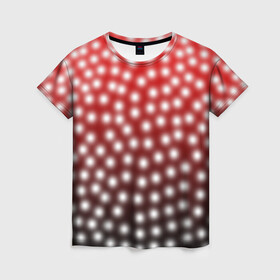 Женская футболка 3D с принтом Божья Коровка в Кировске, 100% полиэфир ( синтетическое хлопкоподобное полотно) | прямой крой, круглый вырез горловины, длина до линии бедер | божья коровка | жук | красный | насекомое | точки | чёрный