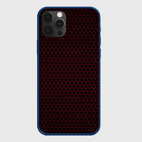 Чехол для iPhone 12 Pro Max с принтом Red mesh в Кировске, Силикон |  | abstraction | dark | hexagon | mesh | red | red mesh | shape | texture | абстракция | красная сетка | красный | сетка | текстура | темный | форма | шестиугольник