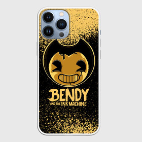 Чехол для iPhone 13 Pro Max с принтом Bendy And The Ink Machine в Кировске,  |  | bendy | bendy and the ink machine | бенди | бени | бенни | бэнди | детская | детям | игра | капли | компьютерная игра | краска | машина | подтеки | ужастик | чернила | чернильная