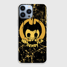 Чехол для iPhone 13 Pro Max с принтом Bendy And The Ink Machine в Кировске,  |  | bendy | bendy and the ink machine | бенди | бени | бенни | бэнди | детская | детям | игра | капли | компьютерная игра | краска | машина | подтеки | ужастик | чернила | чернильная