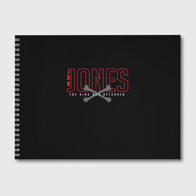 Альбом для рисования с принтом Jon Bones Jones в Кировске, 100% бумага
 | матовая бумага, плотность 200 мг. | bones | jon | jones | mma | ufc | боец | джон | джонс | единоборства | кости | кость | мма | смешанные | юфс