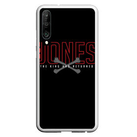 Чехол для Honor P30 с принтом Jon Bones Jones в Кировске, Силикон | Область печати: задняя сторона чехла, без боковых панелей | bones | jon | jones | mma | ufc | боец | джон | джонс | единоборства | кости | кость | мма | смешанные | юфс