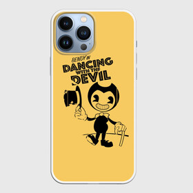 Чехол для iPhone 13 Pro Max с принтом Bendy And The Ink Machine в Кировске,  |  | bendy | bendy and the ink machine | бенди | бени | бенни | бэнди | детская | детям | игра | капли | компьютерная игра | краска | машина | подтеки | ужастик | чернила | чернильная