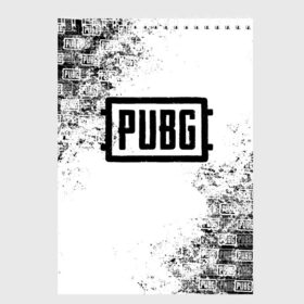 Скетчбук с принтом PUBG в Кировске, 100% бумага
 | 48 листов, плотность листов — 100 г/м2, плотность картонной обложки — 250 г/м2. Листы скреплены сверху удобной пружинной спиралью | battlegrounds | playerunknown s | pubg | вода | згип | игра | компьютерная игра | огонь | огонь и вода | пабг | пубг | шутер