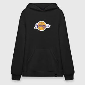 Худи SuperOversize хлопок с принтом LeBron Showtime в Кировске, 70% хлопок, 30% полиэстер, мягкий начес внутри | карман-кенгуру, эластичная резинка на манжетах и по нижней кромке, двухслойный капюшон
 | 23 | anthony davis | basketball | bryant | game | james | kobe | lebron | los angeles | nba | sport | баскетбол | брайант | бровь | джеймс | калифорния | коби | король | леброн | лейкерс | лос анджелес | нба | спорт | тренер | чемпио