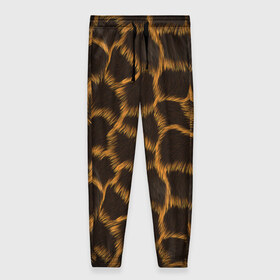 Женские брюки 3D с принтом Леопард в Кировске, полиэстер 100% | прямой крой, два кармана без застежек по бокам, с мягкой трикотажной резинкой на поясе и по низу штанин. В поясе для дополнительного комфорта — широкие завязки | леопард | леопардовые пятна | пятна леопарда