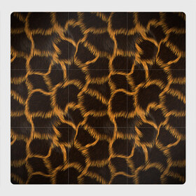 Магнитный плакат 3Х3 с принтом Леопард в Кировске, Полимерный материал с магнитным слоем | 9 деталей размером 9*9 см | Тематика изображения на принте: леопард | леопардовые пятна | пятна леопарда