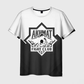 Мужская футболка 3D с принтом Akhmat Fight Club в Кировске, 100% полиэфир | прямой крой, круглый вырез горловины, длина до линии бедер | akhmat | fight club | wfca | ахмат | бойцовский клуб | смешанные единоборства