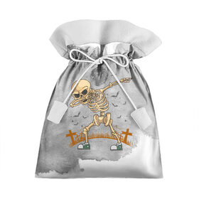 Подарочный 3D мешок с принтом Танцы скелета в Кировске, 100% полиэстер | Размер: 29*39 см | 