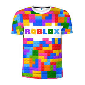 Мужская футболка 3D спортивная с принтом ROBLOX LEGO в Кировске, 100% полиэстер с улучшенными характеристиками | приталенный силуэт, круглая горловина, широкие плечи, сужается к линии бедра | piggy | roblox | roblox games | roblox piggy | игра роблокс | пигги. | роблокс | роблокс пигги | робукс