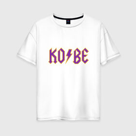 Женская футболка хлопок Oversize с принтом Kobe Bryant в Кировске, 100% хлопок | свободный крой, круглый ворот, спущенный рукав, длина до линии бедер
 | anthony davis | basketball | bryant | game | james | kobe | lebron | los angeles | mamba | nba | sport | баскетбол | брайант | бровь | джеймс | калифорния | коби | король | леброн | лейкерс | лос анджелес | нба | спорт | тренер | чем