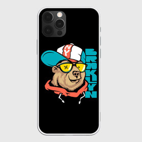 Чехол для iPhone 12 Pro Max с принтом Медведь в Кировске, Силикон |  | art | bear | brooklyn | cap | hipster | teddy bear | арт | бруклин | кепка | медведь | мишка | очки | хипстер