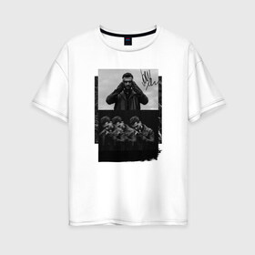 Женская футболка хлопок Oversize с принтом Jony в Кировске, 100% хлопок | свободный крой, круглый ворот, спущенный рукав, длина до линии бедер
 | jony | pop | музыка | поп | русская музыка | ты беспощадна