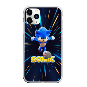 Чехол для iPhone 11 Pro матовый с принтом SONIC в Кировске, Силикон |  | game | sega | sonic | sonic the hedgehog | видеоигра | доктор эггман | звуковой | игра | со скоростью звука | соник | соник в кино