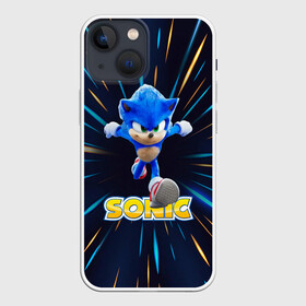 Чехол для iPhone 13 mini с принтом SONIC. в Кировске,  |  | game | sega | sonic | sonic the hedgehog | видеоигра | доктор эггман | звуковой | игра | со скоростью звука | соник | соник в кино