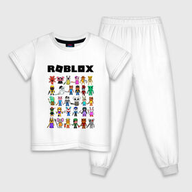 Детская пижама хлопок с принтом ROBLOX PIGGY в Кировске, 100% хлопок |  брюки и футболка прямого кроя, без карманов, на брюках мягкая резинка на поясе и по низу штанин
 | Тематика изображения на принте: piggy | roblox | roblox games | roblox piggy | игра роблокс | пигги. | роблокс | роблокс пигги | робукс