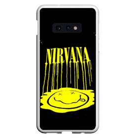 Чехол для Samsung S10E с принтом NIRVANA в Кировске, Силикон | Область печати: задняя сторона чехла, без боковых панелей | Тематика изображения на принте: dave grohl | dave grohl nirvana | geffen | krist novoselic | kurt cobain | kurt cobain nirvana | music | nirvana | nirvana dave grohl | nirvana remastered | nirvana remastered videos | remastered music videos | rock | smells like teen spirit