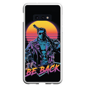 Чехол для Samsung S10E с принтом I WILL BE BACK | TERMINATOR в Кировске, Силикон | Область печати: задняя сторона чехла, без боковых панелей | arnold  schwarzenegger | retro | skynet | terminator | арнольд шварценеггер | восстание машин | генезис | ретро | сара коннор | старые фильмы | судный день | темные судьбы | терминатор