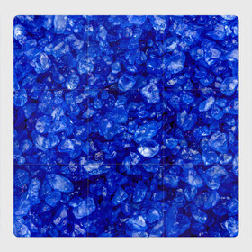 Магнитный плакат 3Х3 с принтом Cry$tal$ в Кировске, Полимерный материал с магнитным слоем | 9 деталей размером 9*9 см | abstraction | blue | crystals | pebbles | shine | stones | structure | texture | абстракция | блеск | галька | камни | кристалы | синий | структура | текстура