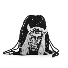 Рюкзак-мешок 3D с принтом GHOSTEMANE в Кировске, 100% полиэстер | плотность ткани — 200 г/м2, размер — 35 х 45 см; лямки — толстые шнурки, застежка на шнуровке, без карманов и подкладки | 1930 | blackmage | flesh | ghost | ghoste | ghostemane | ghostman | ghostmane | hexada | kreep | mane | mercury | music | nihil | noise | omnis | parv0 | pouya | rap | suicideboys | venom | гостмейн | гостмэйн