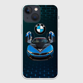 Чехол для iPhone 13 mini с принтом BMW i8 Turbo тюнинговая. в Кировске,  |  | bmw | bmw performance | bmw тюнинговая | i8 | i8 turbo | m | motorsport | performance | бмв | моторспорт | тюнинг