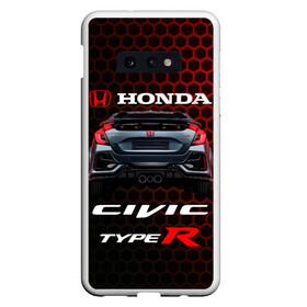 Чехол для Samsung S10E с принтом Honda Civic Type R в Кировске, Силикон | Область печати: задняя сторона чехла, без боковых панелей | 2020 | auto | honda | honda civic | honda civic type r 2020 | sport | type r | авто | автомобиль | автомобильные | бренд | марка | машины | спорт | хонда