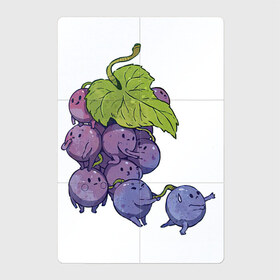 Магнитный плакат 2Х3 с принтом Виноградинки в Кировске, Полимерный материал с магнитным слоем | 6 деталей размером 9*9 см | Тематика изображения на принте: арт | веточка винограда | виноград | виноградинки | мило | милота | рисунок | свежая ягода | свежие ягоды | свежий продукт | синий виноград | ягода | ягоды