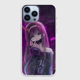 Чехол для iPhone 13 Pro Max с принтом Zero Two in mask в Кировске,  |  | Тематика изображения на принте: darling | darling in the franxx | zero two | в маске | вайфу | зеро ту | код 002 | любимый во франксе | франкс