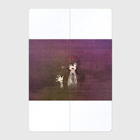 Магнитный плакат 2Х3 с принтом Дазай Осаму в Кировске, Полимерный материал с магнитным слоем | 6 деталей размером 9*9 см | Тематика изображения на принте: bungou stray dogs | dazai | osamu | бродячие псы | великий | дазай | дазай осаму | осаму