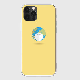 Чехол для iPhone 12 Pro Max с принтом Земля в маске в Кировске, Силикон |  | mask | planet | земля | маска | планета