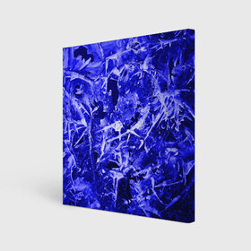 Холст квадратный с принтом Dark Blue Gan в Кировске, 100% ПВХ |  | abstraction | blue | frost | frozen | ice | shine | surface | texture | абстракция | блеск | замерзший | лед | мороз | поверхность | синий | текстура