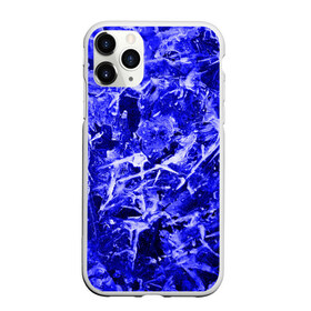 Чехол для iPhone 11 Pro матовый с принтом Dark Blue Gan в Кировске, Силикон |  | abstraction | blue | frost | frozen | ice | shine | surface | texture | абстракция | блеск | замерзший | лед | мороз | поверхность | синий | текстура