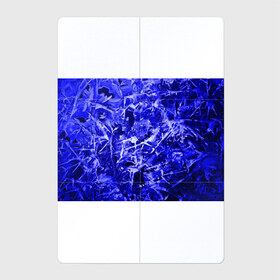 Магнитный плакат 2Х3 с принтом Dark Blue Gan в Кировске, Полимерный материал с магнитным слоем | 6 деталей размером 9*9 см | Тематика изображения на принте: abstraction | blue | frost | frozen | ice | shine | surface | texture | абстракция | блеск | замерзший | лед | мороз | поверхность | синий | текстура