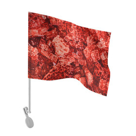 Флаг для автомобиля с принтом RED-$tyle в Кировске, 100% полиэстер | Размер: 30*21 см | abstraction | crystals | red | shapes | shards | shine | texture | абстракция | блеск | красный | кристалы | осколки | текстура | формы