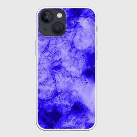 Чехол для iPhone 13 mini с принтом Ice в Кировске,  |  | Тематика изображения на принте: abstraction | blue | cracks | frozen | ice | lines | patterns | shapes | texture | абстракция | замерзший | лед | линии | синий | текстура | трещины | узоры | формы