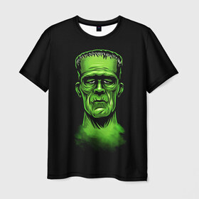 Мужская футболка 3D с принтом Frankie Stein в Кировске, 100% полиэфир | прямой крой, круглый вырез горловины, длина до линии бедер | dark souls | day z | dead island | красивое | необычное | прикольное | страшное | череп