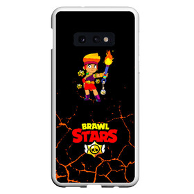 Чехол для Samsung S10E с принтом Brawl Stars Amber в Кировске, Силикон | Область печати: задняя сторона чехла, без боковых панелей | amber | crow | leon | logo game | nita | sandy | spike | surge | амбер | бравл старс | бравлер | браво | герои | девочкам | детям | легендарный | леон | логотипы игр | мальчикам | огненный | огонь | пламя | сенди | спраут | чер