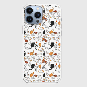 Чехол для iPhone 13 Pro Max с принтом КОТИКИ в Кировске,  |  | cat | pussy | детские | домашние | животные | кис кис | котики | коты | котэ | кошки | милашки | рисунки | текстуры