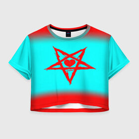 Женская футболка Crop-top 3D с принтом GHOSTEMANE в Кировске, 100% полиэстер | круглая горловина, длина футболки до линии талии, рукава с отворотами | 1930 | blackmage | flesh | ghost | ghoste | ghostemane | ghostman | ghostmane | hexada | kreep | mane | mercury | music | nihil | noise | omnis | parv0 | pouya | rap | suicideboys | venom | гостмейн | гостмэйн