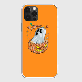 Чехол для iPhone 12 Pro Max с принтом Halloween в Кировске, Силикон |  | ghost | halloween | jack | lantern | pumpkin | призрак | светильник джека | хэллоуин