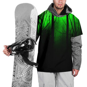 Накидка на куртку 3D с принтом G-loomy в Кировске, 100% полиэстер |  | Тематика изображения на принте: fog | forest | gloomy | green fog | night | radiation | trees | деревья | зеленый туман | лес | мрачный | ночь | радиация | туман