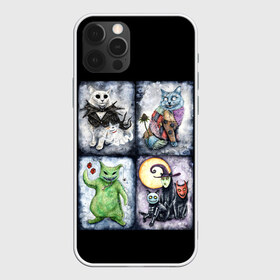 Чехол для iPhone 12 Pro Max с принтом Halloween в Кировске, Силикон |  | cat | cats | ghost | halloween | monster | skull | zombie | зомби | кладбище | кот | кошка | летучая | монстр | монстры | мышь | приведение | приведения | призрак | призраки | тыква | хэллоуин | череп