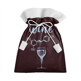Подарочный 3D мешок с принтом Формула Винишка в Кировске, 100% полиэстер | Размер: 29*39 см | wine | винишко | вино | виски | девичник
