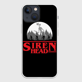 Чехол для iPhone 13 mini с принтом Siren Head в Кировске,  |  | 6789 | foundation | head | scp | siren | sirenhead | stranger | things | голова | дела | объект | объекты | очень | сирена | сиреноголовый | странные | фонд