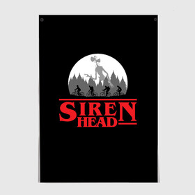 Постер с принтом Siren Head в Кировске, 100% бумага
 | бумага, плотность 150 мг. Матовая, но за счет высокого коэффициента гладкости имеет небольшой блеск и дает на свету блики, но в отличии от глянцевой бумаги не покрыта лаком | 6789 | foundation | head | scp | siren | sirenhead | stranger | things | голова | дела | объект | объекты | очень | сирена | сиреноголовый | странные | фонд