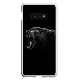 Чехол для Samsung S10E с принтом Медведь в Кировске, Силикон | Область печати: задняя сторона чехла, без боковых панелей | голова медведя | животные | звери | медведи | медведь | хищники