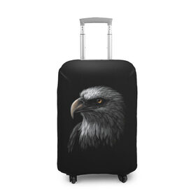 Чехол для чемодана 3D с принтом Орлан в Кировске, 86% полиэфир, 14% спандекс | двустороннее нанесение принта, прорези для ручек и колес | голова птицы | орел | орлан | птица | птицы